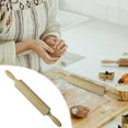 thumbnail image 3 of QIPOPIQ Wooden Rolling Pin for Baking, Pizza Roller Spikes Wooden Roller Pizza Roller Baking Rolling Pin, Dough Roller Wood, Rotating Centre Dough Roller with Handles for All Baking Needs, 3 of 5