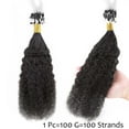 thumbnail image 3 of MY-LADY 100% Remy Real Human Hair Extensions Micror Loop Kinky Straight Yaki Straight Hair Hairpiece for African American Black Women 110g/Set 16inch Natural Black, 3 of 7
