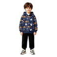 thumbnail image 6 of Zylarhe Kids Halloween Tops Hoodie with Front Pocket for Boys Cozy Sweatshirt Seasonal Comfort Blue 3-4 Years, 6 of 7