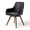 PU / Black - 【Set of 2 】- 19.5" Seat Height, variant on WOOW DEPOT Swivel Dining Chairs Set of 2, Upholstered PU Leather w/ High-Back & Arm & Rubberwood Legs, Modern Side Chairs for Kitchen Living Room Office, Black