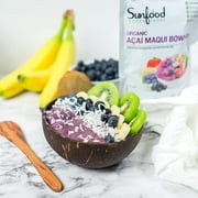 Sunfood Superfoods Organic Acai Maqui Bowl Mix Superfood Powder with Antioxidant, 6 oz