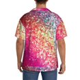 thumbnail image 5 of Lukts Purple Sparkling Men's Hawaiian Shirt Beach Short Sleeved Button top-X-Large, 5 of 7
