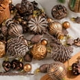 thumbnail image 6 of 53 Piece Christmas Ornaments Set Artificial Pinecones and Mixed Color Balls Hanging Tree Decorations for Xmas Holiday Home Decor Rustic Farmhouse Style Window Display Decorations, 6 of 6