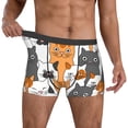 thumbnail image 2 of Kdxio Men's Boxer Briefs with Funny Cats Print - Comfortable and Breathable Underwear for Everyday Wear, 2 of 7