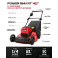 thumbnail image 2 of PowerSmart 21" 40V Brushless Cordless Lawn Mower with Two 40V 4.0AH Batteries & Charger, 50min Runtime, 2 of 9