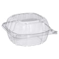 thumbnail image 2 of VeZee 5" Clamshell Clear Plastic Hinged Lid Containers Use for Take-out/ to-Go Food, Sandwiches, Cake, Salad (100Ct), 2 of 7
