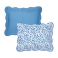 thumbnail image 3 of Mainstays Blue Fern 3-Piece Quilt Set, King, 3 of 5