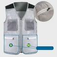 thumbnail image 5 of Handshe Men's Stylish and Practical Sleeveless Work Vest - Standing Collar, Multi - Pocket for Outdoor Photography & Sports, 5 of 8