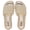 Gold PU 774, variant on Wide Width Sandals for Women, Summer Wide Feet Braided Flat Slides Casual Comfort Fashion Open Toe Slip on Breathable Cute Sandal.