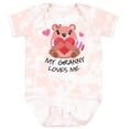 thumbnail image 3 of Inktastic My Granny Loves Me Bear and Hearts Boys or Girls Baby Bodysuit, 3 of 5