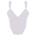 thumbnail image 3 of Slim Fit Women's Tank Top - Sexy Deep V-Neck, Boned Corset Design, Ideal for Summer Nights Out, 3 of 3