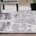thumbnail image 4 of 4x6 Modern Rug, Chic Geometric Thin Rug Low Pile Floor Cover Moroccan Trellis Area Rug Washable Indoor Anti-Slip Throw Carpet for Living Room Bedroom Entry Dining Room Floor Carpet, Grey, 4 of 7