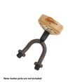 thumbnail image 3 of Beech/Walnut Wood Guitar Wall Mount Hook with Humidity Gauge - Pick-Shaped Design, Secure Punch Installation, Anti-Fall Protection for Acoustic/Electric Guitars & Ukuleles - 3.4 x 3 Inch, 3 of 6