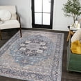 thumbnail image 5 of JONATHAN Y WASHABLE 3 x 5 Area Rug, Maris Ornate Medallion - Blue/Cream, WSH109C-3, 5 of 10