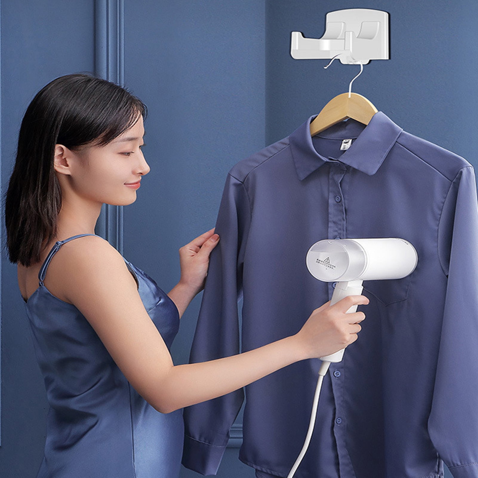 Happydeer Handheld Garment Steamer, Folding Steam Iron Fabric Wrinkles Remover Iron, 5.1fl.oz/200ml Removable Water Tank