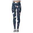 thumbnail image 4 of High Waisted Leggings with Pockets Breathable Easter Day for Women Print High Waist Yoga Pants for Women's Leggings Tights Compression Yoga Running Fitness High Waist Leggings Pants Print Leggings, 4 of 7