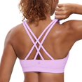 thumbnail image 1 of Sostén CRZ YOGA Naked Feeling con tirantes y copa acolchada, soporte medio, lila, 1 of 4