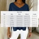 thumbnail image 4 of TaTaai Women's V Neck Imitation Denim Solid Color Long Sleeve Blouses, Street Fashion Loose Slim Soft Skin-friendly All Match Tops Gift, 4 of 6