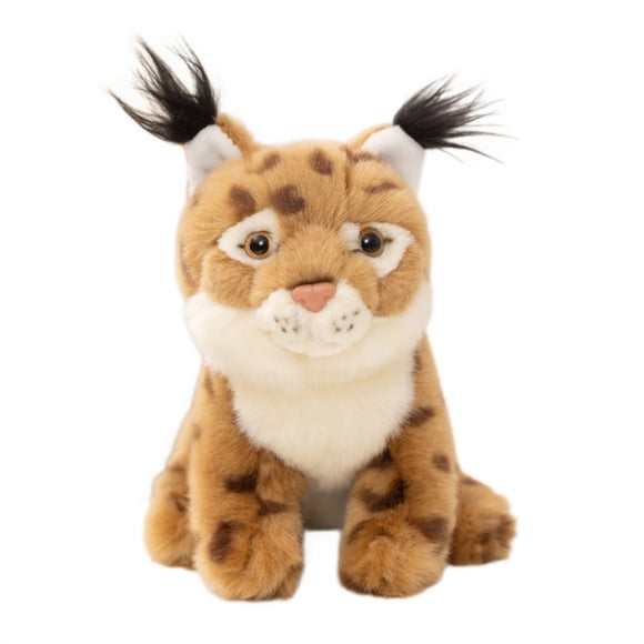 Muñeco de Peluche de Lince Realista - Muñecos de Peluche Suaves con Temática de Animales Salvajes, Regalo