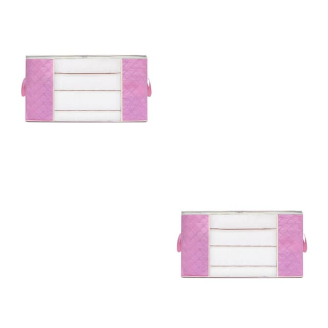 Baohd Well-Organized Clothes Storage Bag For Well Organized Multifunctional Easy pink M 2Set