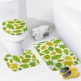 thumbnail image 3 of SKYSONIC Non-Slip 3 Piece Bathroom Rug Set Beautiful Natural Leaves Soft Contour Rug + Toilet Lid Cover + Bath Mat for Bathroom Decor, 3 of 6