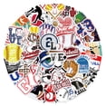 thumbnail image 2 of Calcomanías de vinilo impermeables para fanáticos de béisbol, 50 unidades, 2 of 2