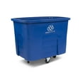 thumbnail image 5 of Toter 16 Cubic Feet 500 lbs. Capacity Heavy Duty Manual Cube Truck - Blue Recycle Symbol, 5 of 7