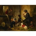 thumbnail image 2 of Wouterus Verschuur 18x14 Black Ornate Wood Framed Double Matted Museum Art Print Titled - After the Circus, 2 of 5