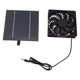 thumbnail image 1 of Kit De Ventilador Con Energía Solar, Ventilador De Panel Solar Portátil Para Invernadero, 1 of 7