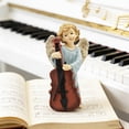 thumbnail image 4 of Angel Playing Cello Figurine – Hand-Painted Resin Music Angel Statue, 7.09 Inches, Perfect for Religious and Holiday Decorations, Ideal Gift for Music Lovers, 4 of 9