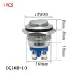 thumbnail image 3 of 16mm Screw Foot Waterproof Metal Push Button Switch Self-Reset Power Switch, 3 of 6