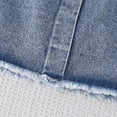thumbnail image 6 of Shadoumai Denim Flared Skort for Toddler Girls Playful Pleated Mini Jean Skirt with Built-In Shorts, 6 of 7