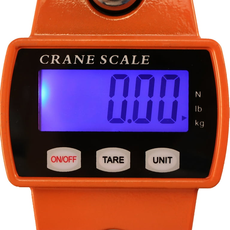 Hanging Weight Scale Industrial Heavy Duty for Farm, Hunting, Bow Draw  Weight, Big Fish & Hoyer Lift with Accurate Sensor Digital, Professional  (440LBS Orange)