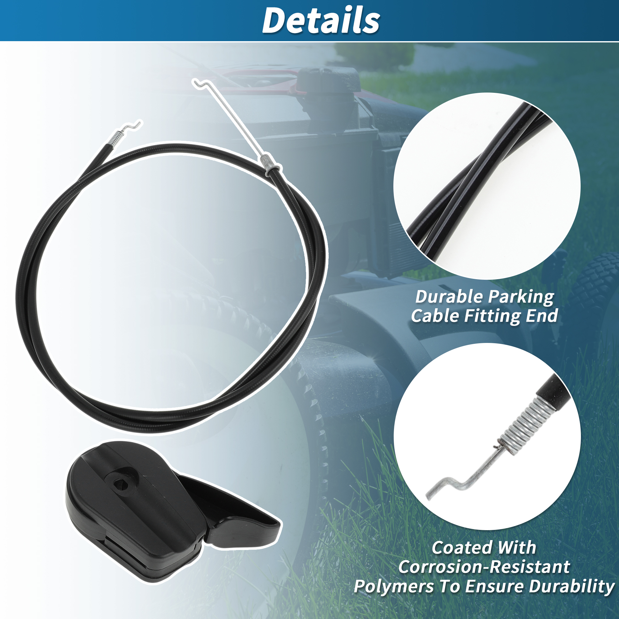 Unique Bargains Lawn Mower Throttle Cable for Honda Models HRR216K2 HRR216K3
