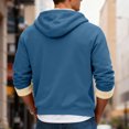 thumbnail image 6 of yuCgh Men's Winter Fleece Lined Hooded Jacket, Thickened Zip Up Coat with Multiple Pockets, Casual Outdoor Jacket for Cold Weather & Daily Wear,Blue,XL, 6 of 7
