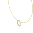 thumbnail image 2 of Zuwelria Certified Circle Pendant for Women | 1.70 Carat Elegant Marquise Cut Diamond Pendant Necklace with Chain for Engagement | 18K Yellow Gold over Sterling Silver, 2 of 7