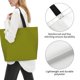 thumbnail image 3 of Balery Olive Bolsa Tote Estilo Estético con Cremalleras, Bolsa de Hombro, Bolsa de Compras Grande y Plegable, 3 of 8