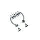 thumbnail image 5 of Guardurnaity 5 pares de anillos de acero inoxidable sin perforación para la nariz HipHoop estilo Punk joyería del cuerpo aro accesorios de Color Acero 10piezas, 5 of 6