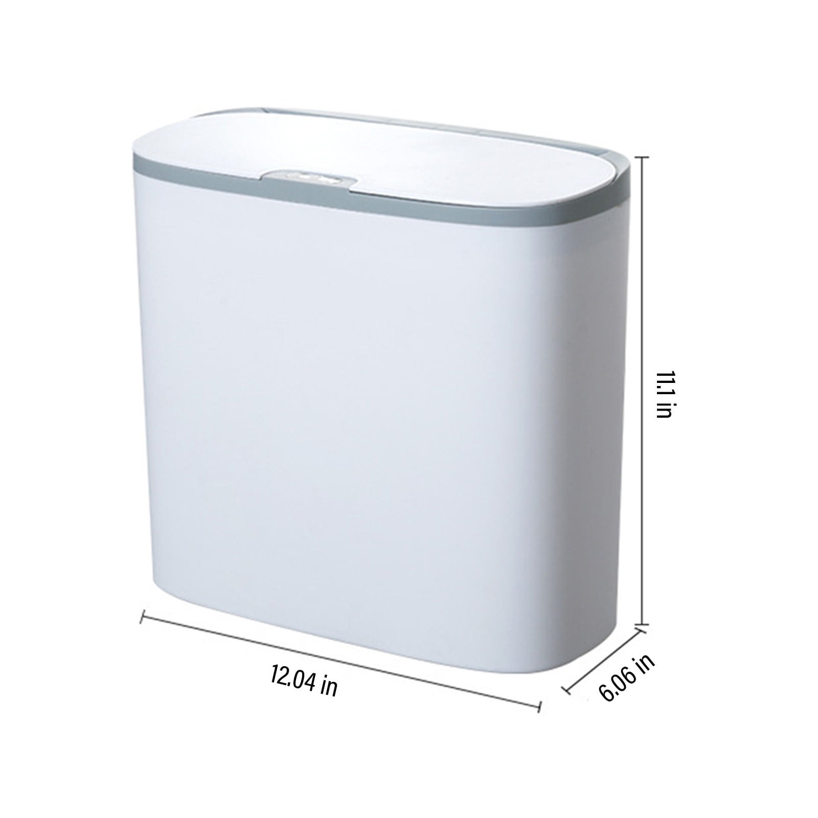 Hvmvliv Automatic Trash Can Touchless Trash Can 3.4 Gallon Smart Trash Can USB Rechargeable Sensor Trash Can With Lid For Kitchen/Living Room/Office/Bathroom/Bedroom Gray