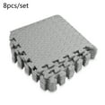 thumbnail image 2 of Generic Interlocking EVA Foam Exercise Floor Mats, Shock-Absorbent & Durable, 30x30x1.2cm, Grey, Set of 8, 2 of 6