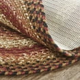 thumbnail image 2 of VHC Brands Ginger Spice Rug with PVC Pad, Jute Blend, Oval, Orange Red Tan, 60x96 inches, 2 of 6
