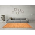 thumbnail image 3 of Ahgly Company Indoor Square Abstract Orange Modern Area Rugs, 3' Square, 3 of 4