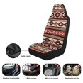 thumbnail image 7 of COEQINE Car Seat Cover for Women Men, Non-Slip Front Bench Protection Breathable Auto Accessories Universal Fit Most Vehicles, Southwest Aztec Beige Red, 7 of 7