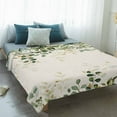 thumbnail image 4 of Sage Green Blanket Soft Cozy Warm Throw Blanket for Couch, Plush Fuzzy Flannel Fleece Blankets for Sofa, Eucalyptus Leaves Bed Blankets Lightweight Gifts for Women, 50"x60", 4 of 9