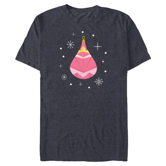 Disney Princess Aurora Holiday Christmas Ornament - Short Sleeve Blended T-Shirt for Adults - Customized-Navy Heather