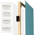 thumbnail image 4 of Oriental Furniture 6 ft. Tall Double Sided Teal Canvas Room Divider - 3 Panel, 4 of 6