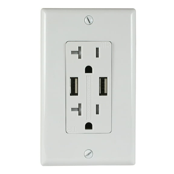ASI-Electrical Wall Outlet-ATUR5.0-20-W