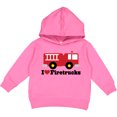 thumbnail image 2 of Inktastic I Heart Firetrucks Toddler Hoodie, 2 of 4
