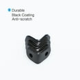 thumbnail image 7 of Unique Bargains 12 x 12mm Angle Bracket  Metal Black  L Shaped Metal Brace Desk Furniture Protector, 60pcs, 7 of 7