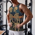 thumbnail image 5 of Logiee Romantic Skeletons Under Moon Print Men's Workout Tank Top,Quick Dry Workout Tank Top,Gym Muscle Tee,Fitness Bodybuilding Sleeveless T Shirt-Medium, 5 of 7